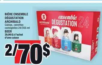 Super C Bière ensemble dégustation archibald | beer offer