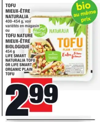 Super C Tofu mieux-être naturalia | life smart naturalia tofu offer
