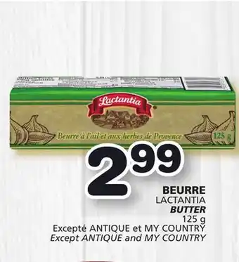 Marches Tradition Lactantia butter offer