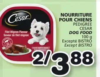 Marches Tradition Pedigree cesar dog food offer