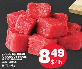 Marché Bonichoix Fresh stewing beef cubes offer
