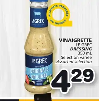 Marches Tradition Le grec dressing offer