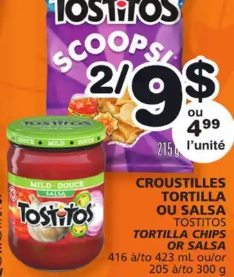 Marches Tradition Tostitos tortilla chips or salsa offer