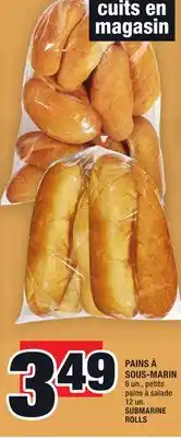 Super C Pains à sous-marin | submarine rolls offer