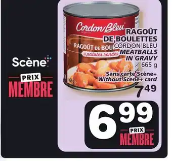 Marches Tradition Cordon bleu meatballs in gravy offer