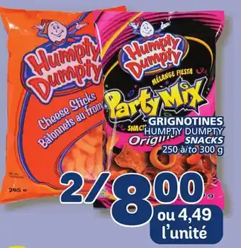 Marché Bonichoix Humpty dumpty snacks offer