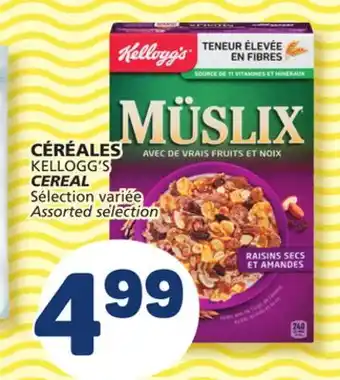 Marché Bonichoix Kellogg's cereal offer