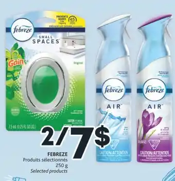 Brunet Febreze produits sélectionnés offer