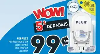 Brunet Febreze purificateur d'air sélectionné offer