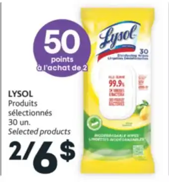 Brunet Lysol produits sélectionnés offer