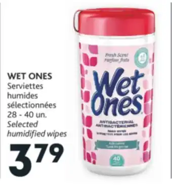 Brunet Wet ones serviettes humides sélectionnées offer