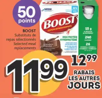 Brunet Boost substituts de repas sélectionnés offer
