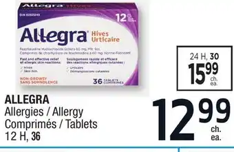 Jean Coutu Allegra allergy tablets offer