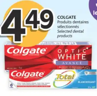Brunet Colgate produits dentaires sélectionnés offer