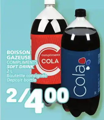 Marché Bonichoix Compliments soft drink offer