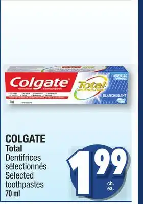 Jean Coutu Colgate total toothpastes offer