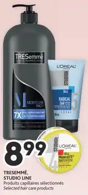 Brunet Tresemmé, studio line produits capillaires sélectionnés offer