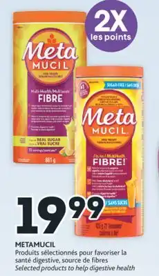 Brunet Metamucil produits sélectionnés pour favoriser la santé digestive, source de fibres offer