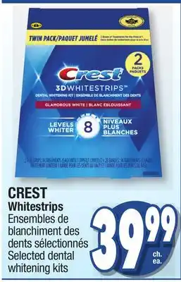 Jean Coutu Crest whitestrips selected dental whitening kits offer