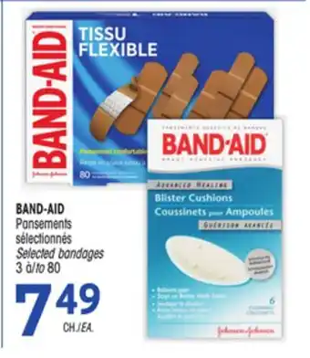 Uniprix Band-aid pansements sélectionnés /selected bandages offer