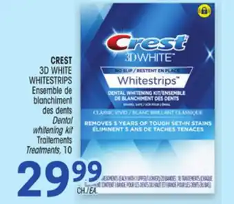 Uniprix Crest 3d white whitestrips ensemble de blanchiment des dents / dental whitening kit traitements treatments offer