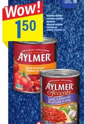 Maxi Tomates aylmer, 540/796 ml offer