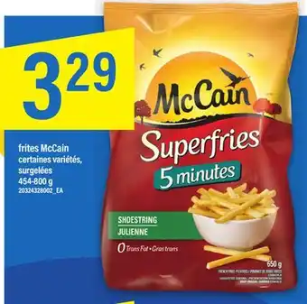 Maxi Frites mccain , 454-800 g offer