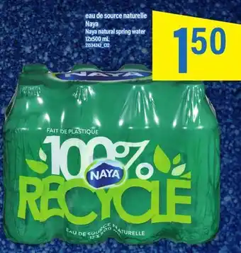 Maxi Eau de source naturelle naya offer