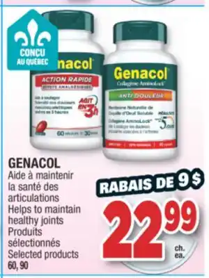 Jean Coutu Genacol helps to maintain healthy joints produits offer