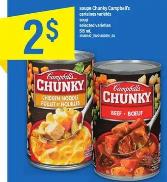 Maxi Soupe chunky campbell's 515 ml offer