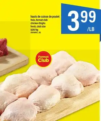 Maxi Hauts de cuisse de poulet frais, format club offer