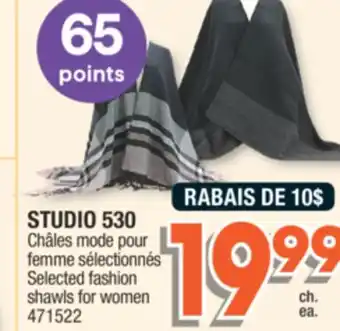 Jean Coutu Studio 530 selected fashion shawls for women offer