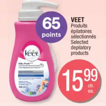 Jean Coutu Veet selected depilatory products offer