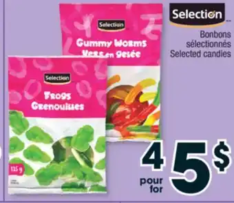 Jean Coutu Selection selected candies offer