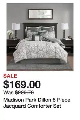 Madison park dillon 8 piece jacquard comforter set