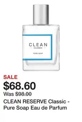 Sephora Clean reserve classic - pure soap eau de parfum offer