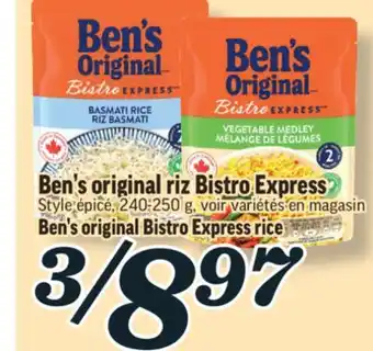 Marché Richelieu Ben's original riz bistro express | ben's original bistro express rice offer