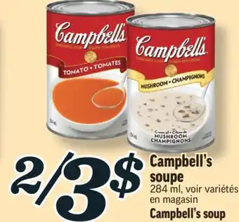 Marché Richelieu Campbell's soupe | campbell's soup offer
