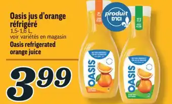 Marché Richelieu Oasis jus d'orange réfrigéré | oasis refrigerated orange juice offer