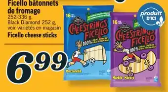 Marché Richelieu Ficello bâtonnets de fromage black diamond | black diamond ficello cheese sticks offer