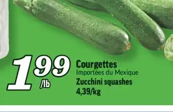 Marché Richelieu Courgettes | zucchini squashes offer