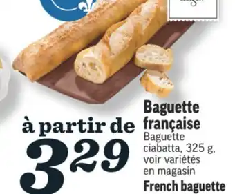 Marché Richelieu Baguette française | french baguette offer