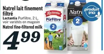 Marché Richelieu Natrel lait finement filtré | natrel fine-filtered milk offer