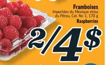 Marché Richelieu Framboises | raspberries offer