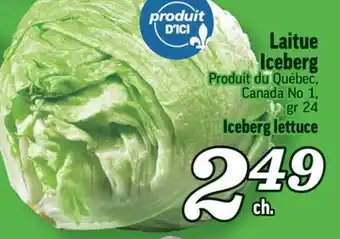 Marché Richelieu Laitue iceberg | iceberg lettuce offer