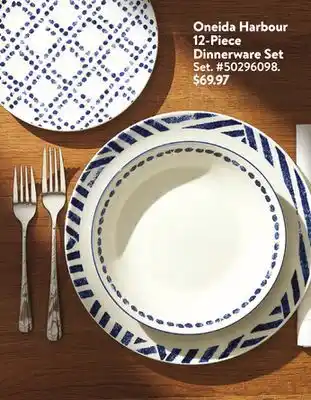 Walmart Oneida harbour 12-piece dinnerware set offer