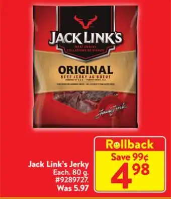 Walmart Jack link's jerky offer