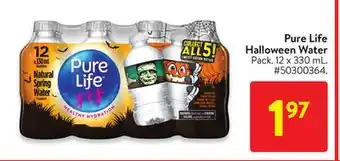 Walmart Pure life halloween water offer