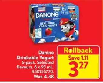 Walmart Danino drinkable yogurt offer