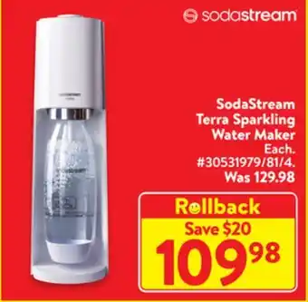 Walmart Sodastream terra sparkling water maker offer